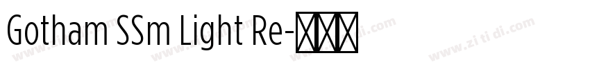 Gotham SSm Light Re字体转换